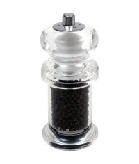 All in One Acrylic Combination Pepper Mill and Salt Shaker